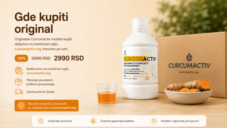 Curcumactiv se kupuje na zvaničnom sajtu u Srbiji